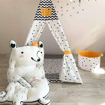 ELECTROPRIME Children Blanket Thickening Crawling Game Carpet Mat, Style:Little Bear