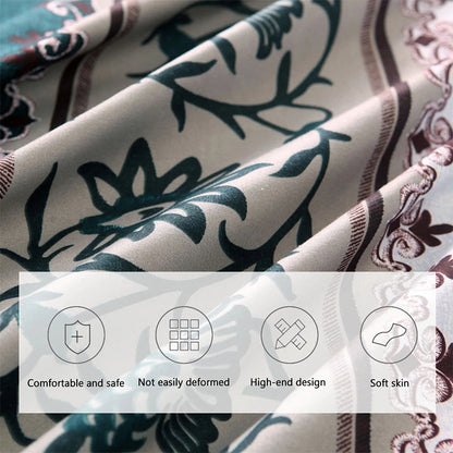ELECTROPRIME Comforter Bedding Sets Printing Duvet Cover Pillowcase, Without Bed Sheets, Size:220X240 cm-3PCS(Silver)