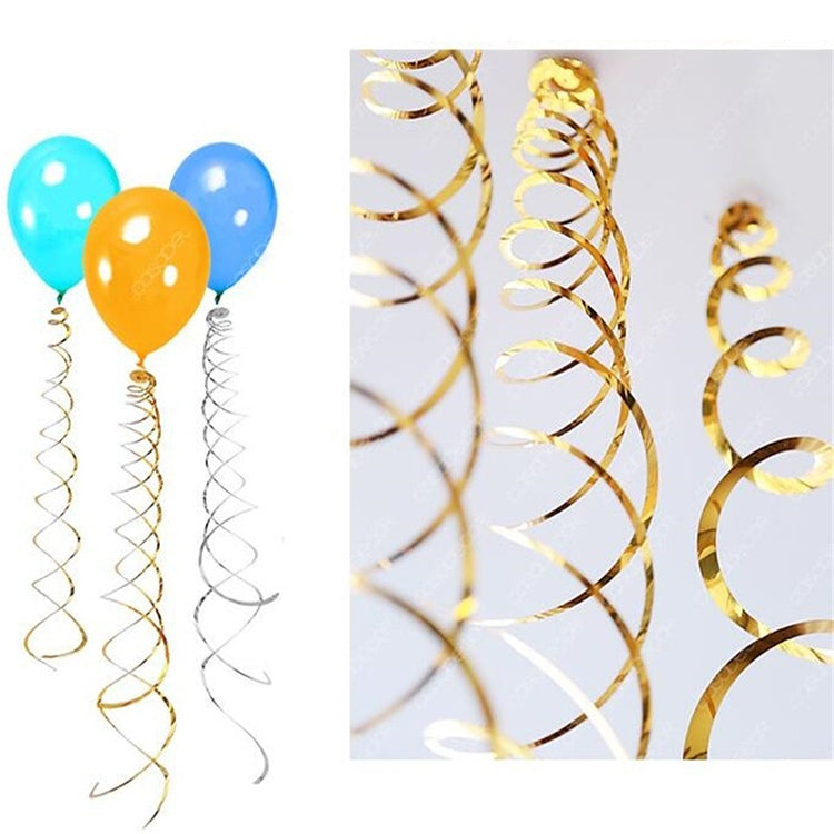 ELECTROPRIME 5 PCS 70cm PVC Spiral Ornaments Christmas Kindergarten Classroom Birthday Party Scene Layout Hanging Sequin Ornaments(Rose Red)