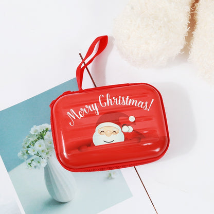 ELECTROPRIME Christmas Cartoon Coin Purse Creative Square Storage Box Key Case(Type 1)