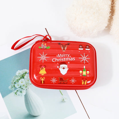 ELECTROPRIME Christmas Cartoon Coin Purse Creative Square Storage Box Key Case(Type 3)