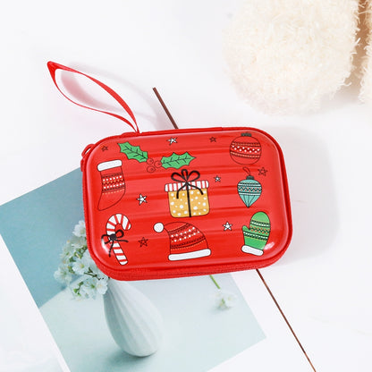ELECTROPRIME Christmas Cartoon Coin Purse Creative Square Storage Box Key Case(Type 4)