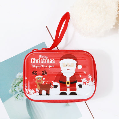ELECTROPRIME Christmas Cartoon Coin Purse Creative Square Storage Box Key Case(Type 5)