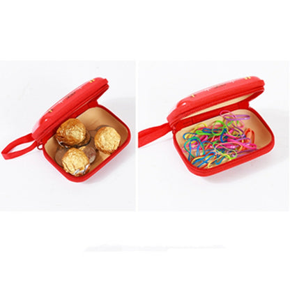 ELECTROPRIME Christmas Cartoon Coin Purse Creative Square Storage Box Key Case(Type 6)