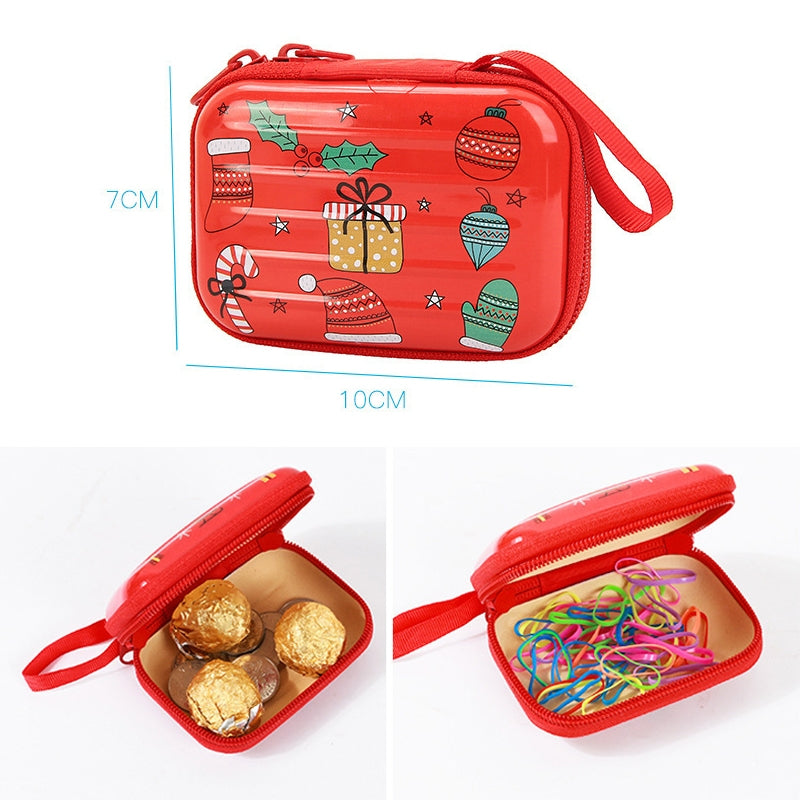 ELECTROPRIME Christmas Cartoon Coin Purse Creative Square Storage Box Key Case(Type 1)