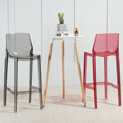 ELECTROPRIME Transparent Bar Chair Personality Fashion Home High Chair Acrylic Chair, Height:65cm(Transparent Color)