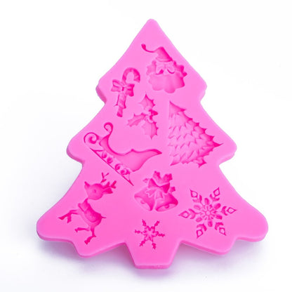 ELECTROPRIME Christmas Tree Fondant Silicone Mold Cake Chocolate Biscuit Decoration Tool