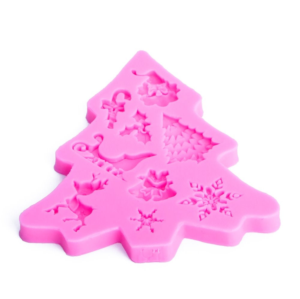 ELECTROPRIME Christmas Tree Fondant Silicone Mold Cake Chocolate Biscuit Decoration Tool