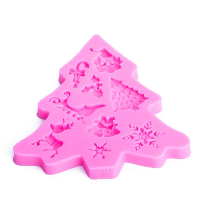 ELECTROPRIME Christmas Tree Fondant Silicone Mold Cake Chocolate Biscuit Decoration Tool