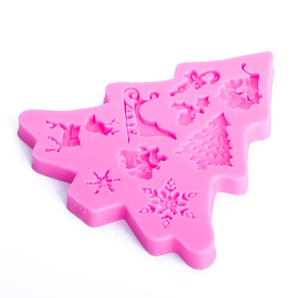 ELECTROPRIME Christmas Tree Fondant Silicone Mold Cake Chocolate Biscuit Decoration Tool