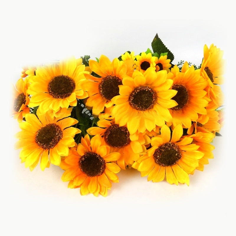 ELECTROPRIME 2 PCS Creative Elegant Artificial Bouquet Sunflower Wedding Party Decoration