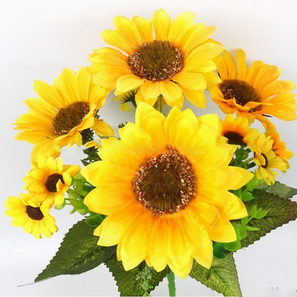ELECTROPRIME 2 PCS Creative Elegant Artificial Bouquet Sunflower Wedding Party Decoration