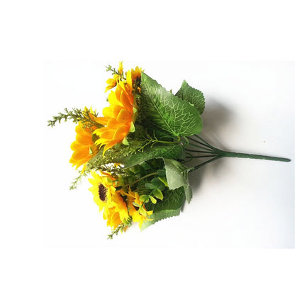 ELECTROPRIME 2 PCS Creative Elegant Artificial Bouquet Sunflower Wedding Party Decoration