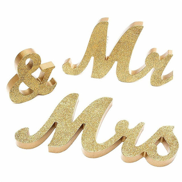 ELECTROPRIME Wooden Mr and Mrs Sign Wedding Decoration(JM00801)