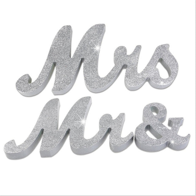 ELECTROPRIME Wooden Mr and Mrs Sign Wedding Decoration(JM00976)