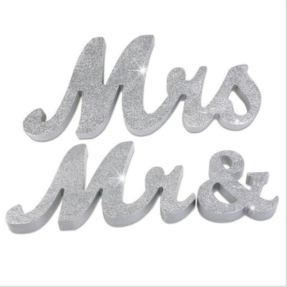 ELECTROPRIME Wooden Mr and Mrs Sign Wedding Decoration(JM00976)