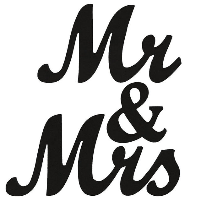 ELECTROPRIME Wooden Mr and Mrs Sign Wedding Decoration(JM00988)