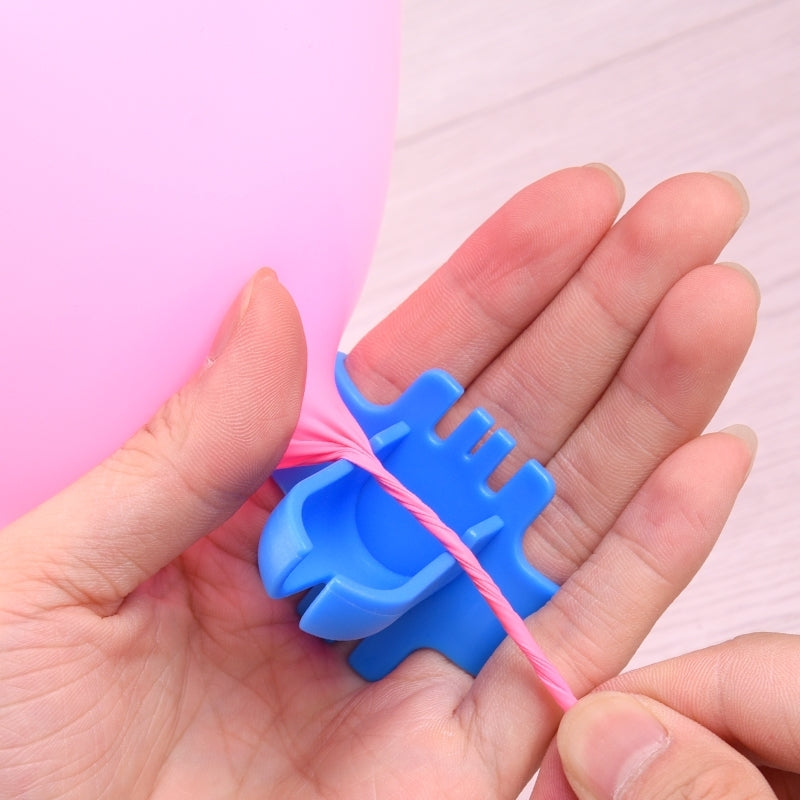 ELECTROPRIME 2 PCS Birthday Party Latex Balloon Knotter Balloon Sealing Accessories?Random Color Deliver