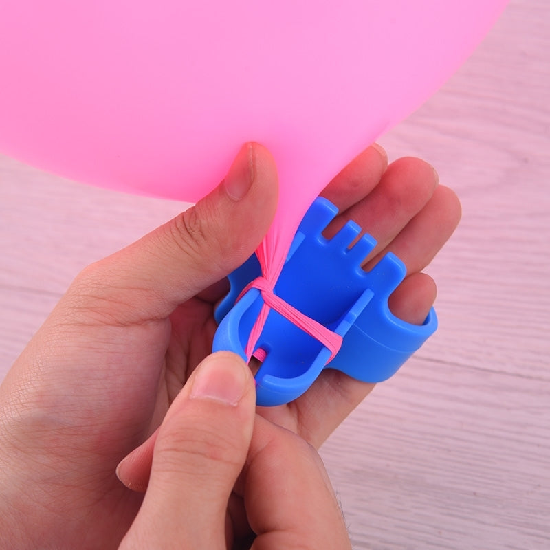 ELECTROPRIME 2 PCS Birthday Party Latex Balloon Knotter Balloon Sealing Accessories?Random Color Deliver