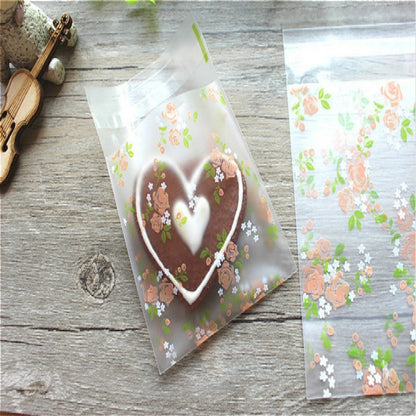 ELECTROPRIME 5 Packs Self Adhesive Seal OPP Plastic Bags Wedding Gifts Bag Candy Packaging Bag, Size:7x7cm