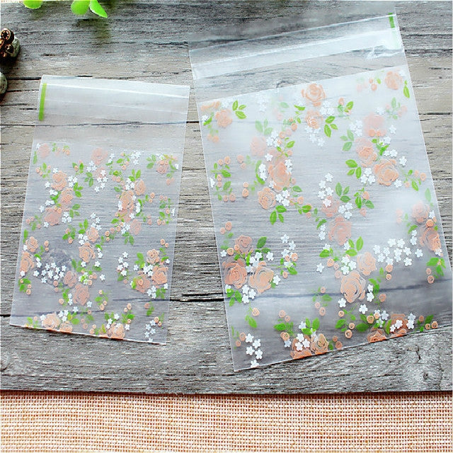ELECTROPRIME 5 Packs Self Adhesive Seal OPP Plastic Bags Wedding Gifts Bag Candy Packaging Bag, Size:7x7cm