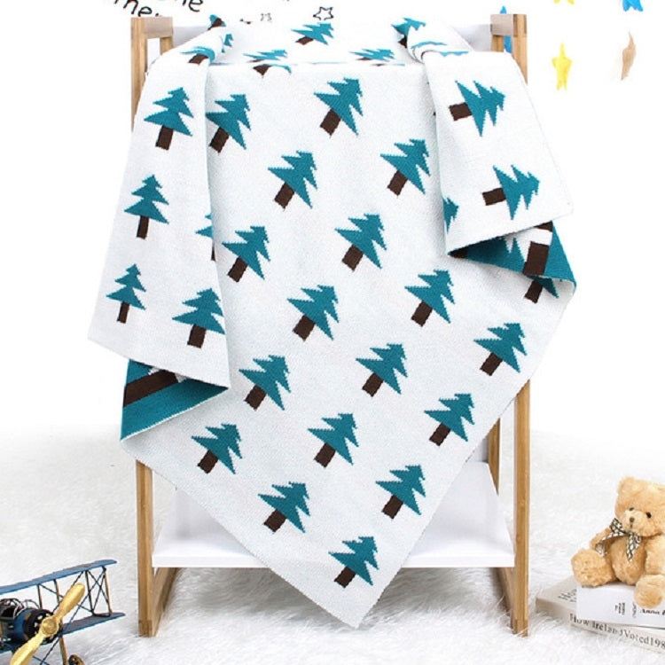 ELECTROPRIME Baby Knit Christmas Tree Hug Blanket out Shawl Cover(White)
