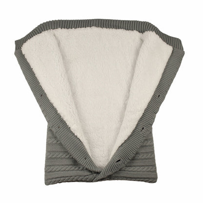 ELECTROPRIME Warm Soft Cotton Knitting Envelope Newborn Baby Sleeping Bag(Light Grey)