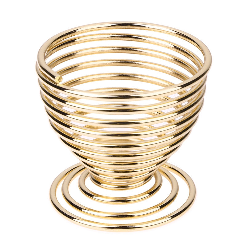 ELECTROPRIME 5PCS Gourd Water Drop Make-up Egg Puff Tray Storage Rack Sponge Egg Metal Holder(Gold)