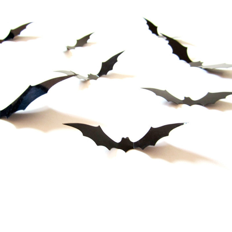 ELECTROPRIME Halloween Stereo Wall Stickers Simulation Bat Stickers