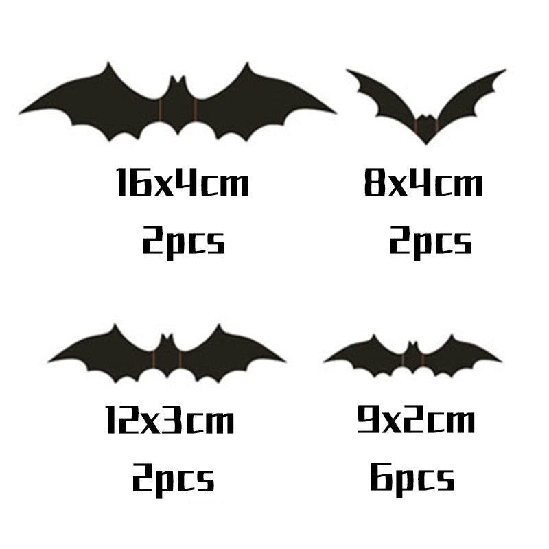 ELECTROPRIME Halloween Stereo Wall Stickers Simulation Bat Stickers