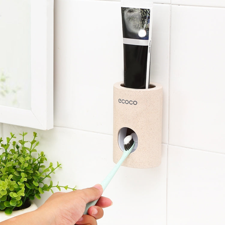 ELECTROPRIME ECOCO Wheat Straw Wall-mounted Seamless Stickers Lazy Automatic Toothpaste