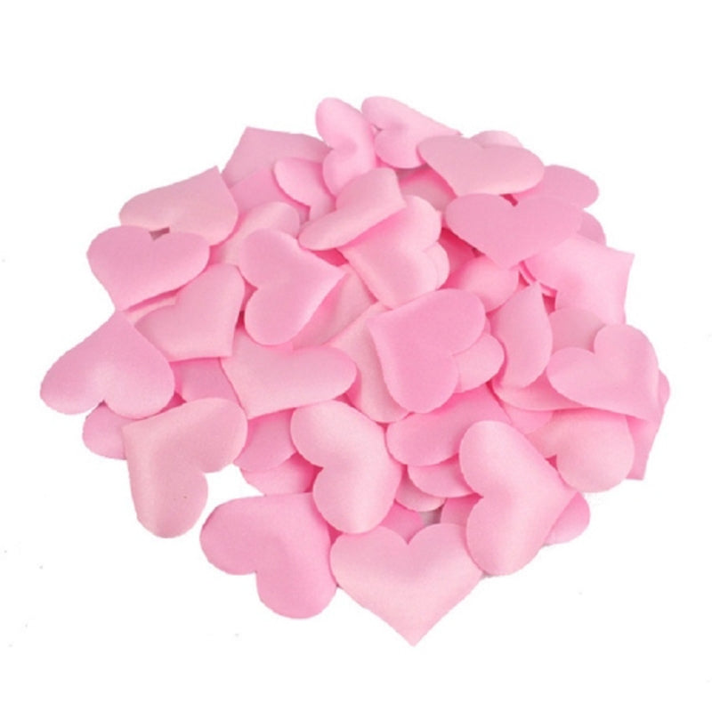 ELECTROPRIME 100pcs / Pack 3.5cm Wedding Supplies Love Hand Throw Flower Wedding Room Decoration Simulation Fake Petals(Pink)