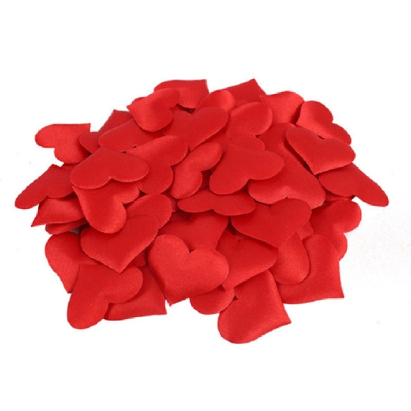 ELECTROPRIME 100pcs / Pack 3.5cm Wedding Supplies Love Hand Throw Flower Wedding Room Decoration Simulation Fake Petals(Red)