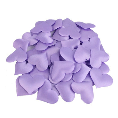 ELECTROPRIME 100pcs / Pack 3.5cm Wedding Supplies Love Hand Throw Flower Wedding Room Decoration Simulation Fake Petals(Purple)