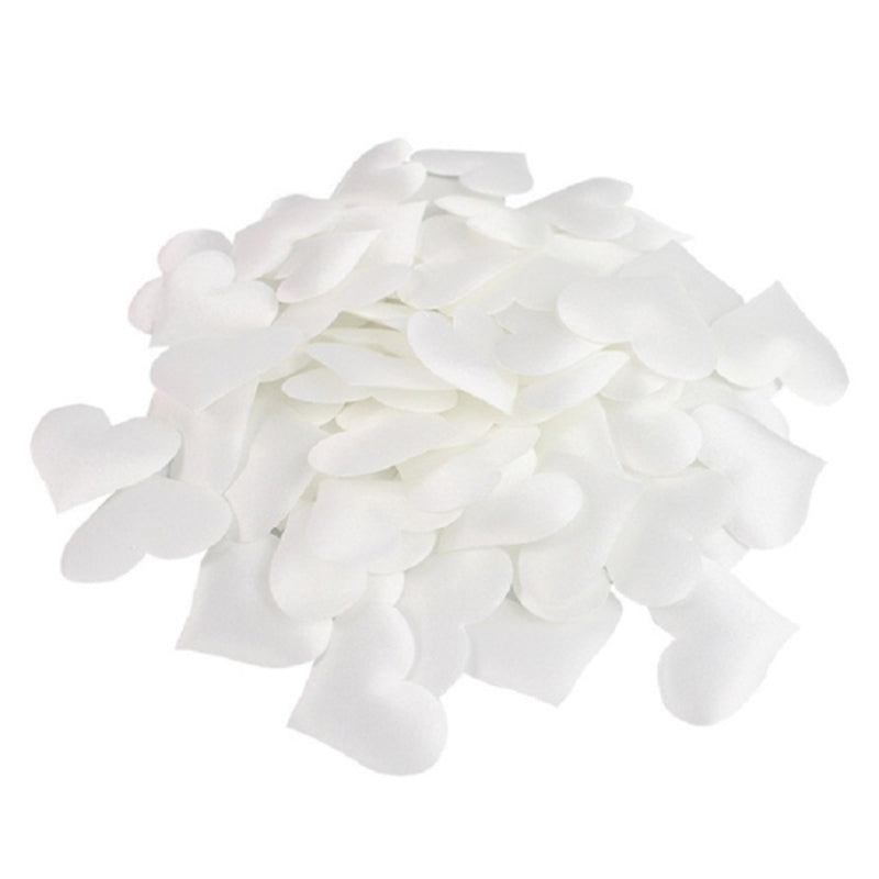 ELECTROPRIME 100pcs / Pack 3.5cm Wedding Supplies Love Hand Throw Flower Wedding Room Decoration Simulation Fake Petals(White)