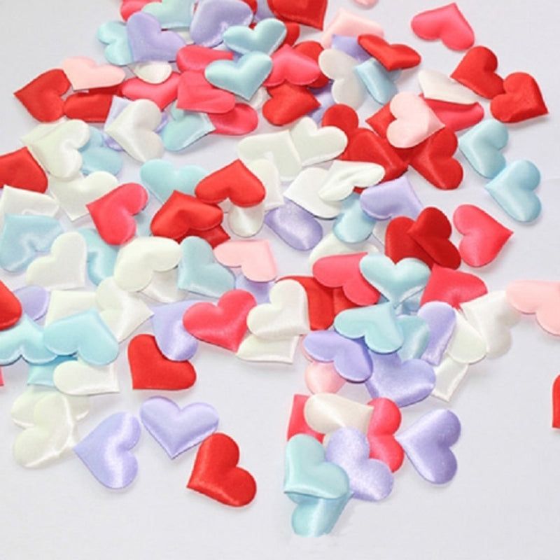 ELECTROPRIME 100pcs / Pack 3.5cm Wedding Supplies Love Hand Throw Flower Wedding Room Decoration Simulation Fake Petals(Color Mixing)