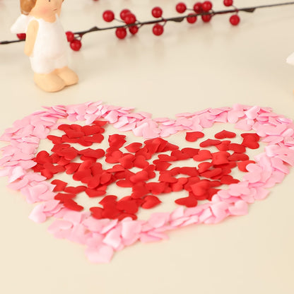 ELECTROPRIME 100pcs / Pack 3.5cm Wedding Supplies Love Hand Throw Flower Wedding Room Decoration Simulation Fake Petals(Rose Red)