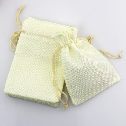ELECTROPRIME 50 PCS Multi size Linen Jute Drawstring Gift Bags Sacks Wedding Birthday Party Favors Drawstring Gift Bags, Size:20x30cm(Beige)