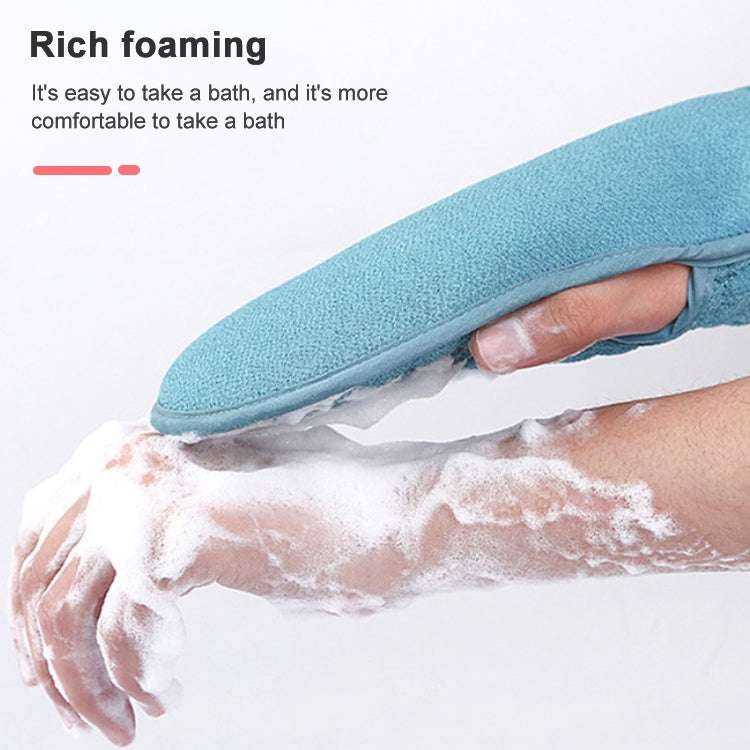 ELECTROPRIME Bath Body Shower Gloves Skin Exfoliating SPA Massage Mitt Lattice Particles Washcloth(Blue)