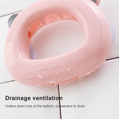 ELECTROPRIME Wall-mounted Bathroom Wall Hanging Rack Creative Couple Suction Cup Toothbrush Shelf Holder(Pink)