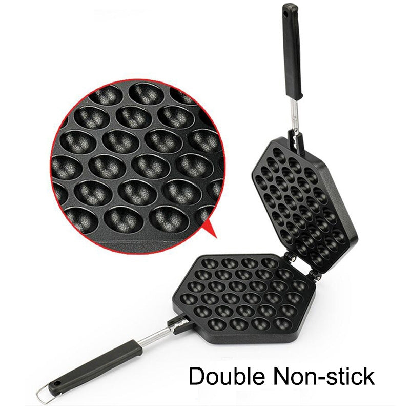 ELECTROPRIME Household Non-stick Bakeware Mold QQ Egg Baking Tray(Black)