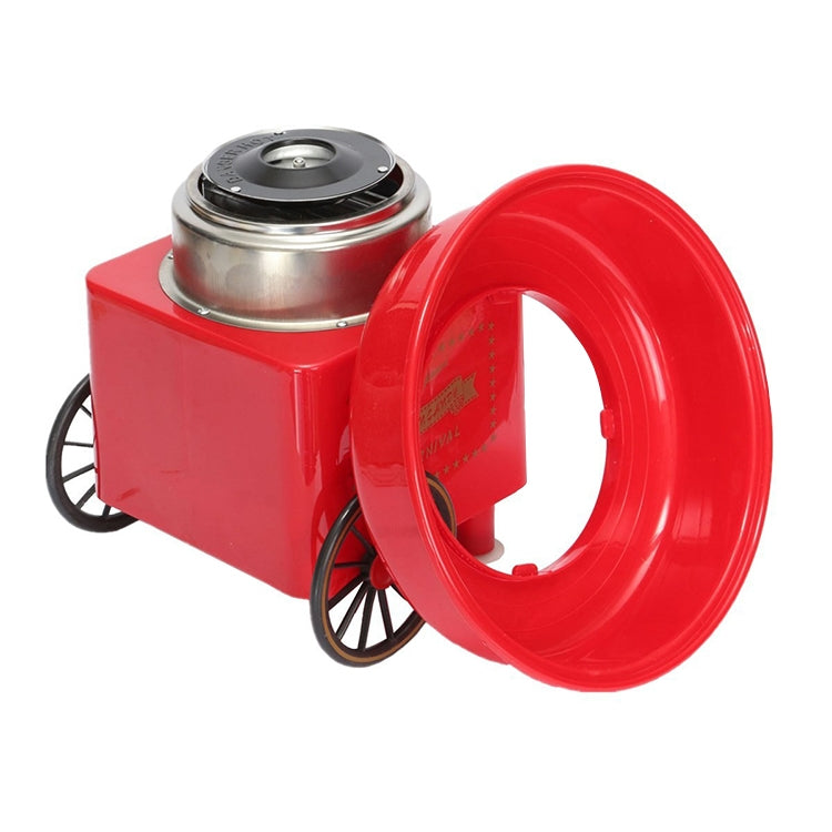 ELECTROPRIME Retro Trolley Mini Cotton Candy Machine, Specification:U.S. Regulations 110 V(Red)