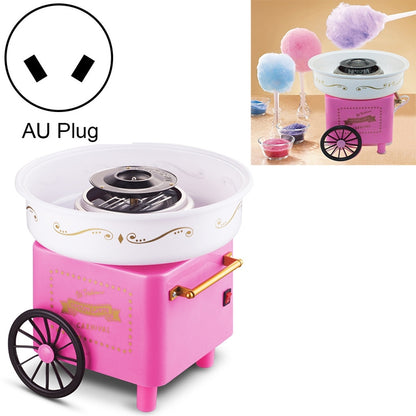 ELECTROPRIME Retro Trolley Mini Cotton Candy Machine, Specification:Australian Regulations 220 V(Pink)