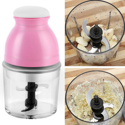 ELECTROPRIME Portable Mixing Cup Electric Soy Milk Juicer Multi-function Cooking Machine Home Meat Grinder(Pink)