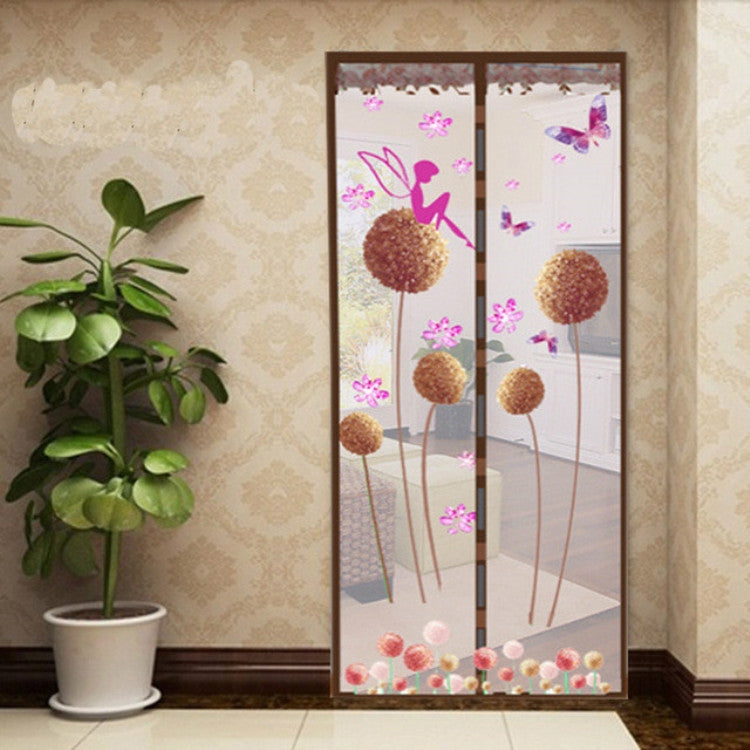 ELECTROPRIME Summer Mosquito Curtain Magnetic Soft Screen Door Curtain, Size:90 x 210cm(Coffee)