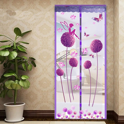 ELECTROPRIME Summer Mosquito Curtain Magnetic Soft Screen Door Curtain, Size:90 x 210cm(Purple)
