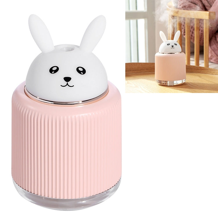 ELECTROPRIME Light Pet Humidifier USB Night Light Home Bedside Lamp Sleep Mute Energy-saving Lamp(Pink Rabbit)