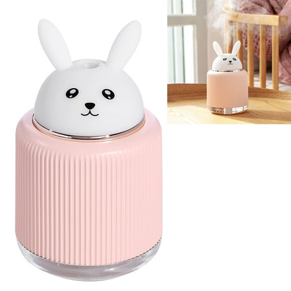 ELECTROPRIME Light Pet Humidifier USB Night Light Home Bedside Lamp Sleep Mute Energy-saving Lamp(Pink Rabbit)