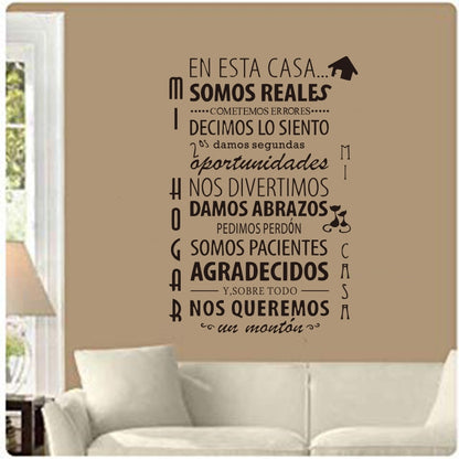 ELECTROPRIME 2 PCS French Family Rules Series Wall Stickers, Size: 90x57cm