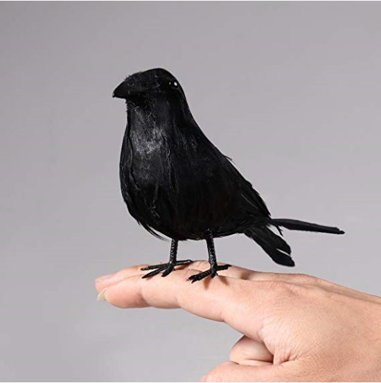 ELECTROPRIME Halloween Decoration Crow Ornaments Simulation Crow